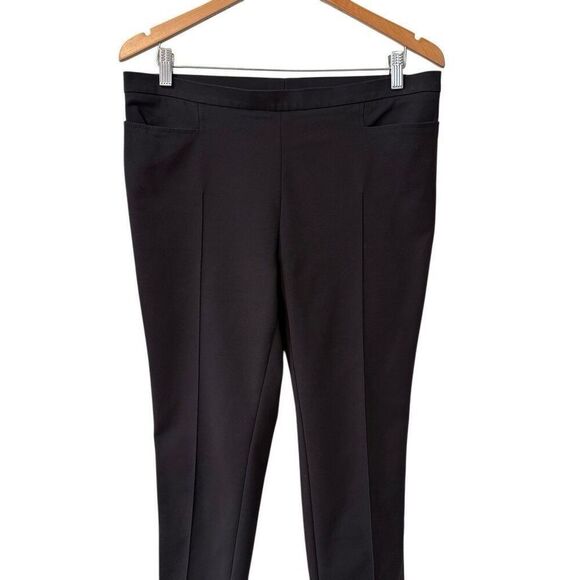 Akris Punto Ankle Pants Women’s Size 12 Black Trousers Old Money Career - Picture 4 of 12